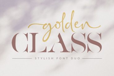 Golden Class Font Duo