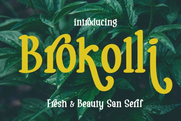 Brokolli Font - Free Font