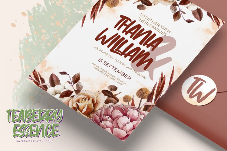 Teaberry Essence Font Teaberry Essence Font