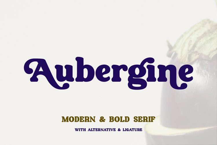 Aubergine Font Aubergine Font