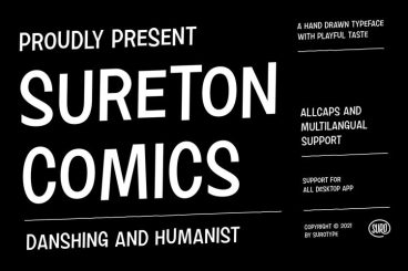Sureton Comics Font