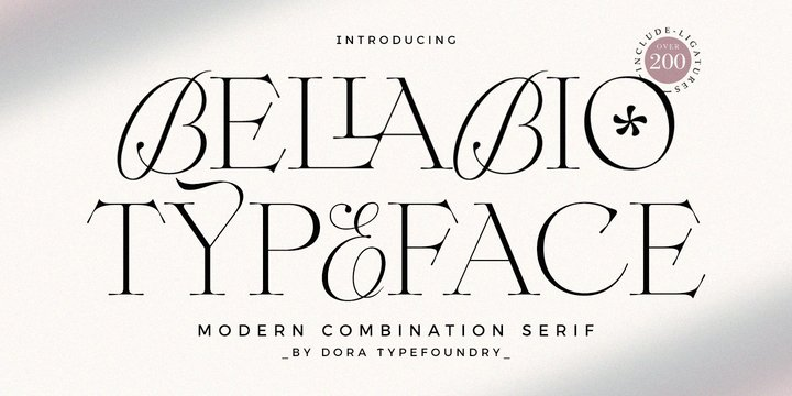 Bellabio Font Bellabio Font