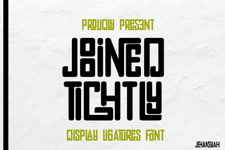 Joined Tightly Font Free Font