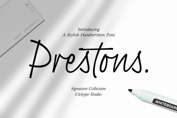 Prestons Font Prestons Font