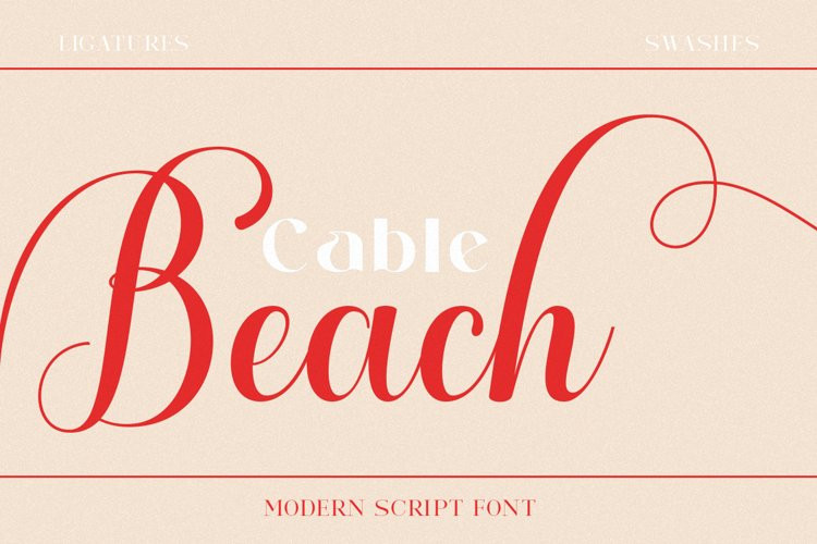 Cable Beach font Cable Beach font