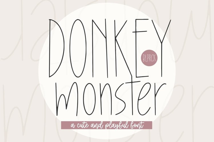 Donkey Monster Font