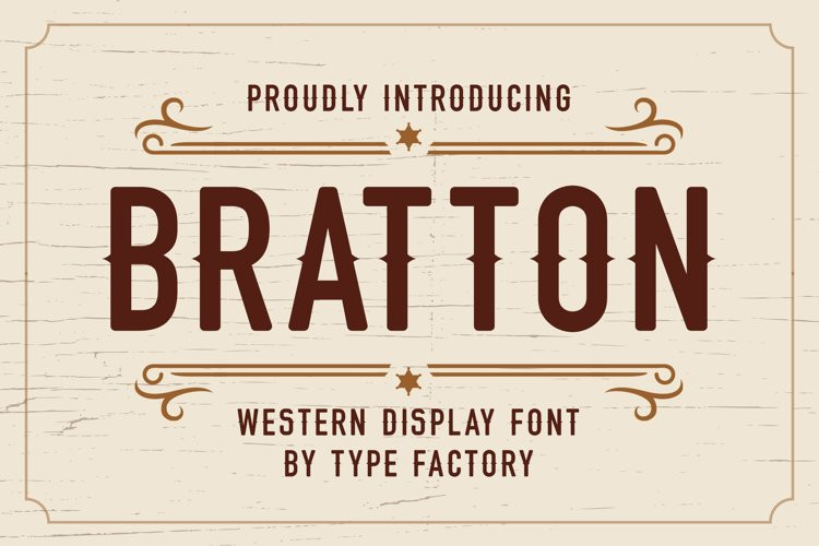 Bratton Font