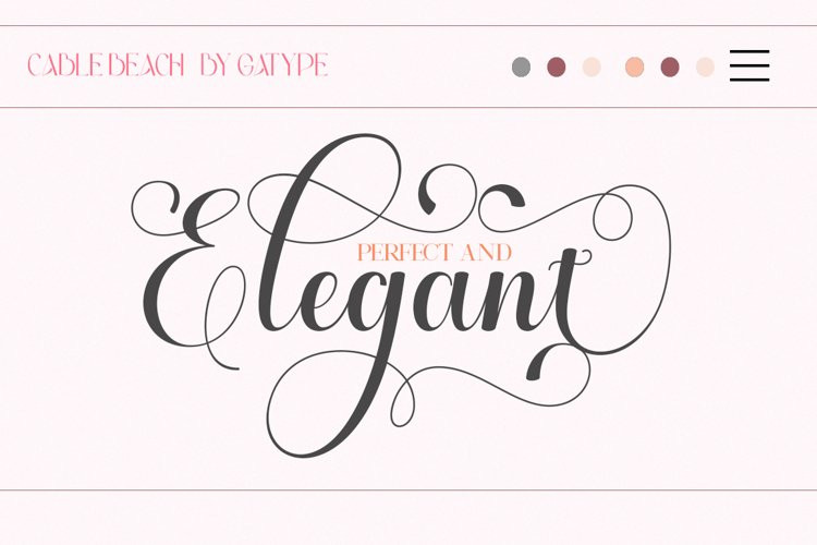 Cable Beach font