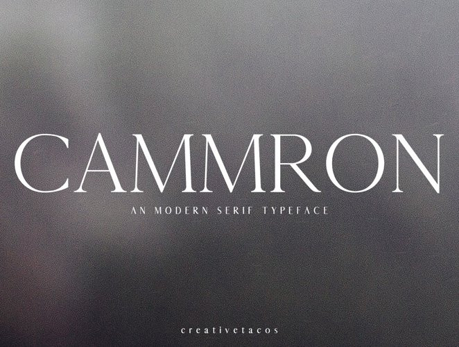 Cammron Font Cammron Font