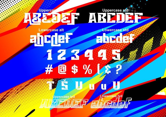 Vorg typeface Vorg typeface