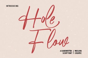 Hole Flow Font