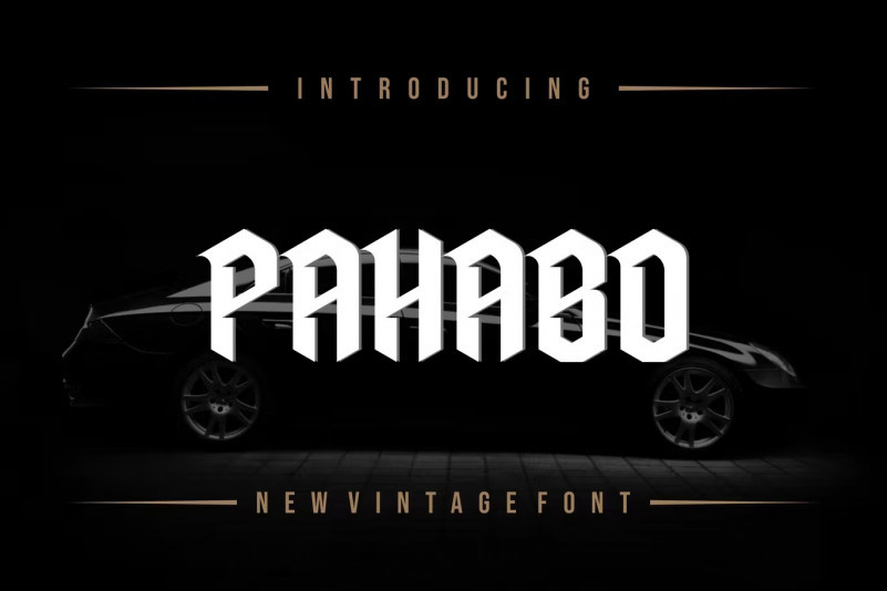 Pabo Text Pahabo Font - Free Font