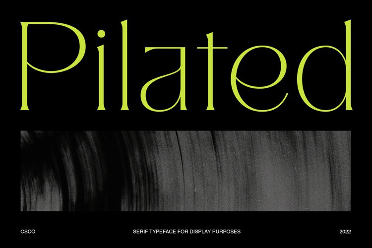Pilated Font Pilated Font