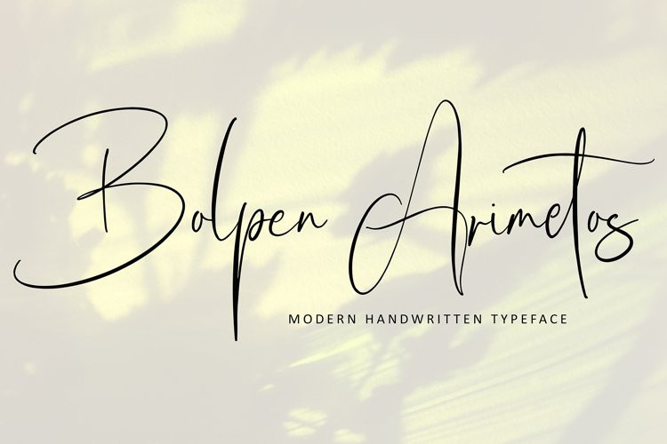 Bolpen Amiretos Font