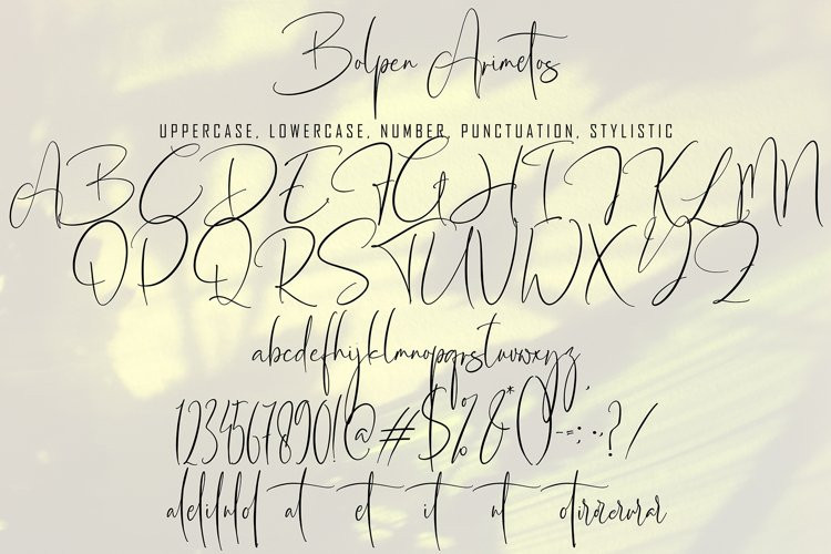 Bolpen Amiretos Font