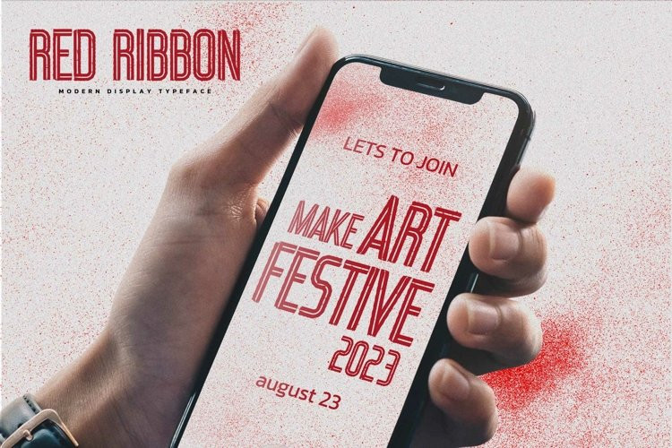 Red Ribbon Font