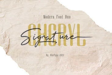 CHERYL Signature Font Duo