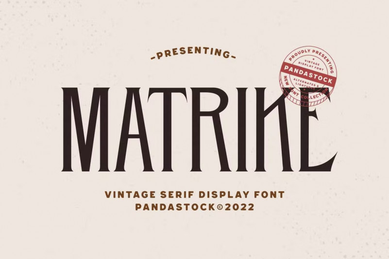 Matrical Font Matrike Font - Free Font