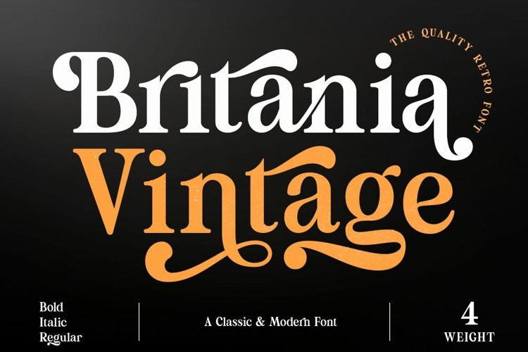 Britania Vintage Font Britania Vintage Font