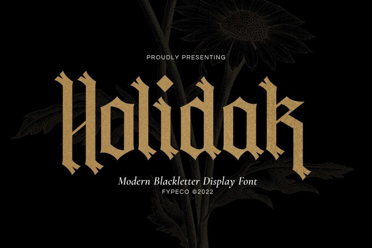 Holidak Font