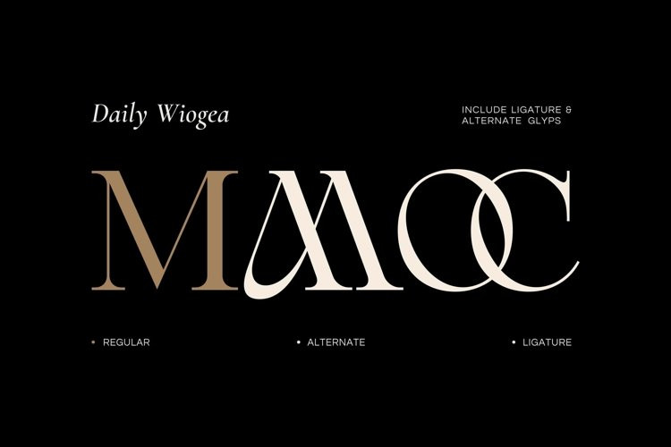 Daily Wiogea Font