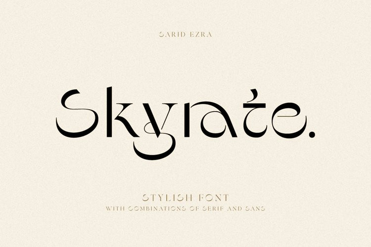 Skyrate Font