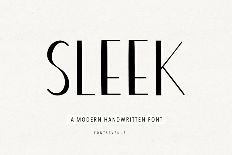 Sleek Lettering Sleek Font - Free Font