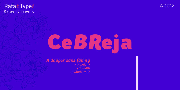 Cebreja Font Family Cebreja Font Family