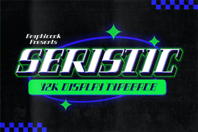 Seristic Y2K Display Typeface - Free Font