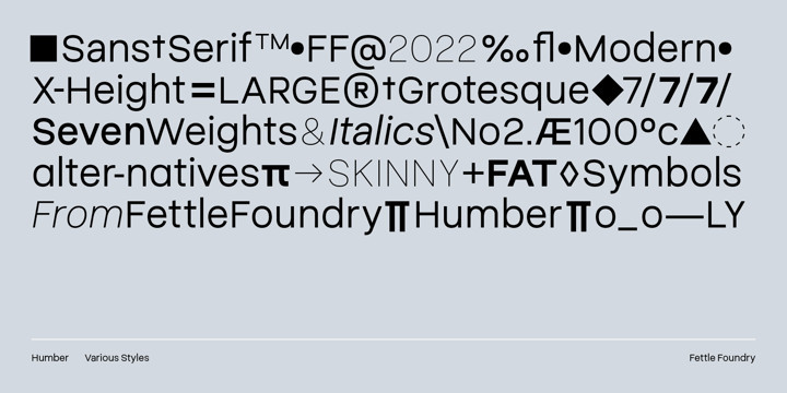 Humber Font Family