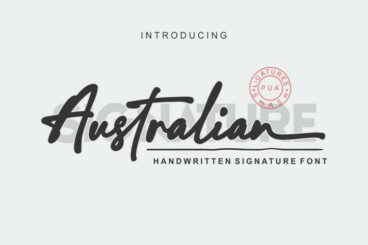 Australian Signature Font