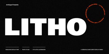 Litho Display Font Family
