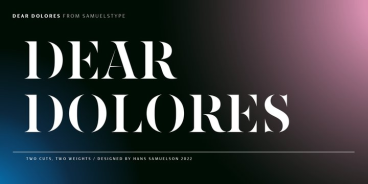 Dear Dolores Font Family