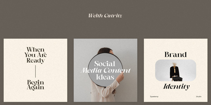 Welth Catritz Font Family Welth Catritz Font Family