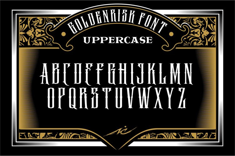 Goldenrisk Font