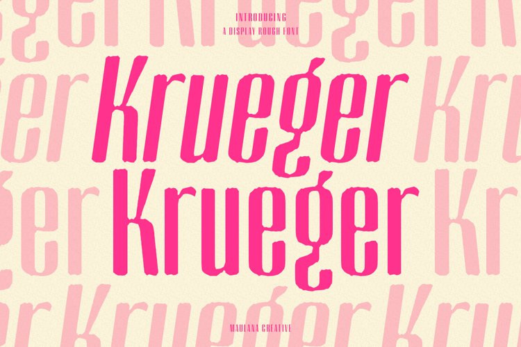 Krueger Font Krueger Font