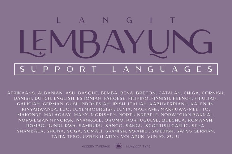 Langit Lembayung Font