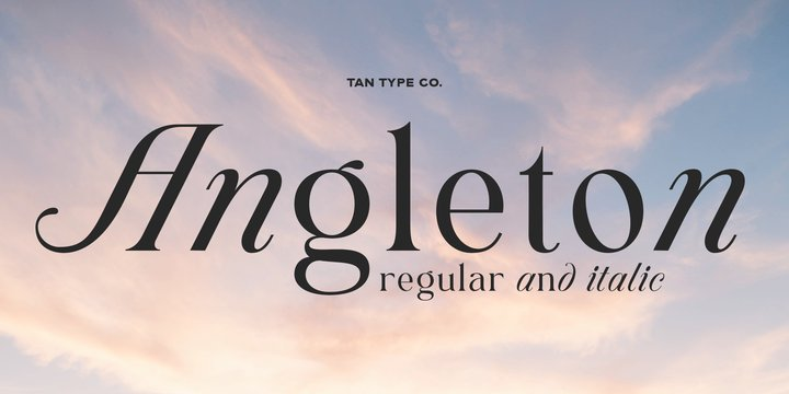 TAN Angleton Font Family