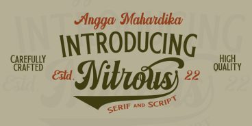 Nitrous Script and Serif Typeface