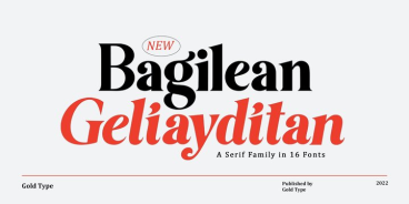 Bagilean Geliayditan Font Family