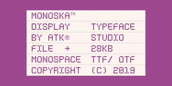 Monoska Font