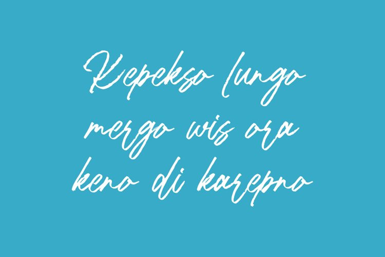 Sanding Font