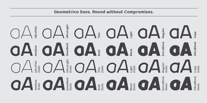 Geometrico Sans Font Family