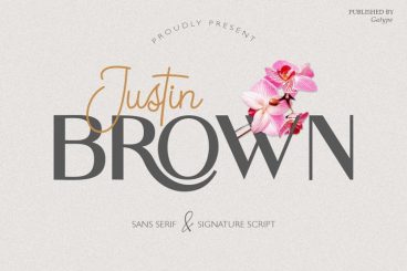 Justin Brown Duo Font