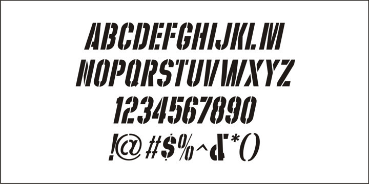 Play Day Stencil JNL Font Family