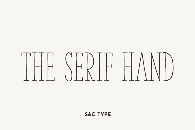 The Serif Hand Font Family - Free Font