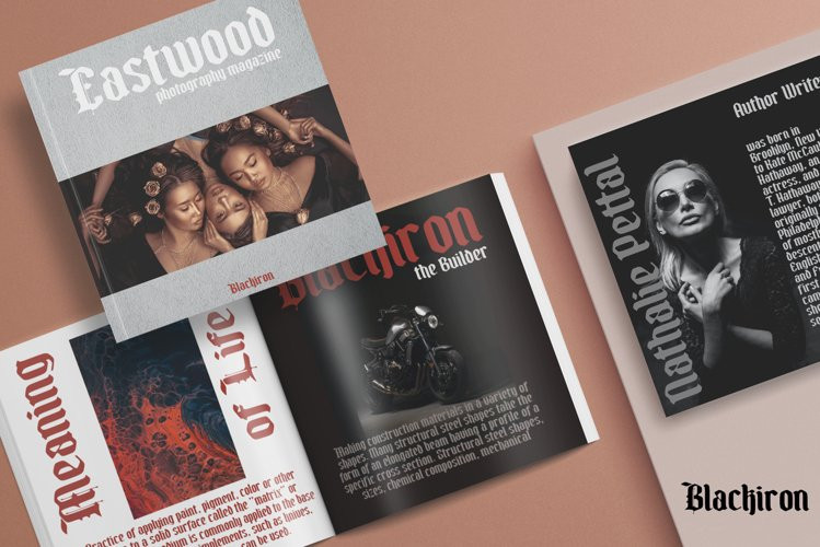 Blackiron Font Blackiron Font