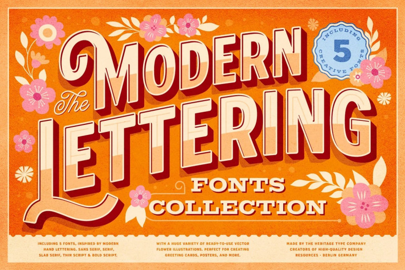 Modern Lettering Fonts Collection - Free Font