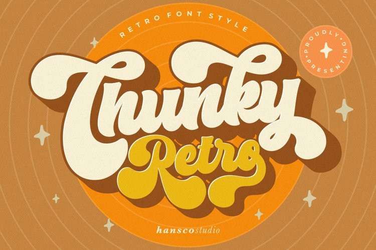 Chunky Retro Font Family Free Font