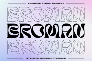 Broman - Modern Display Font